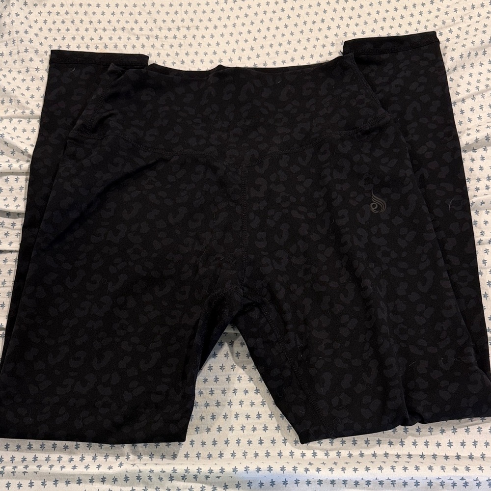 Ryderwear Black Patterned Leggings